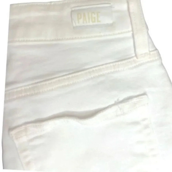 NWOT PAIGE DENIM “HOXTON SLIM” WHITE JEANS SIZE 24 - Picture 7 of 11